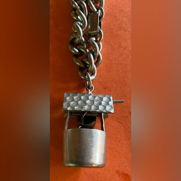 Marino Women’s Bracelet Charm Wishing Well Silver Tone 7” - Picture 2 of 3